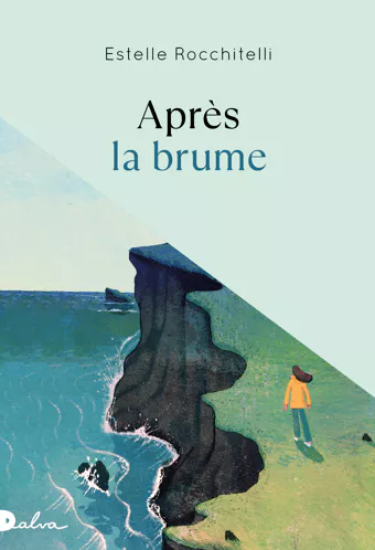 couverture livre, femme sur une falaise au bord de la mer